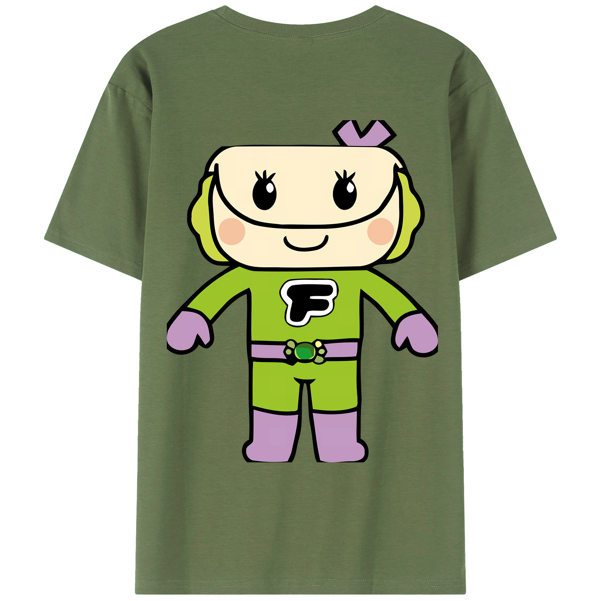 （画像用） アンパンマン Anpanman 綿100％ メンズ半袖Tシャツ（バックプリント） 通気性